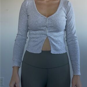 Garage Gray Long Sleeve Top